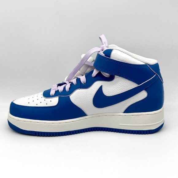 Nike Womens Air Force 1 Mid Shoes Sz 10.5 Military Blue Doll New DX3721-100 - Picture 7 of 12